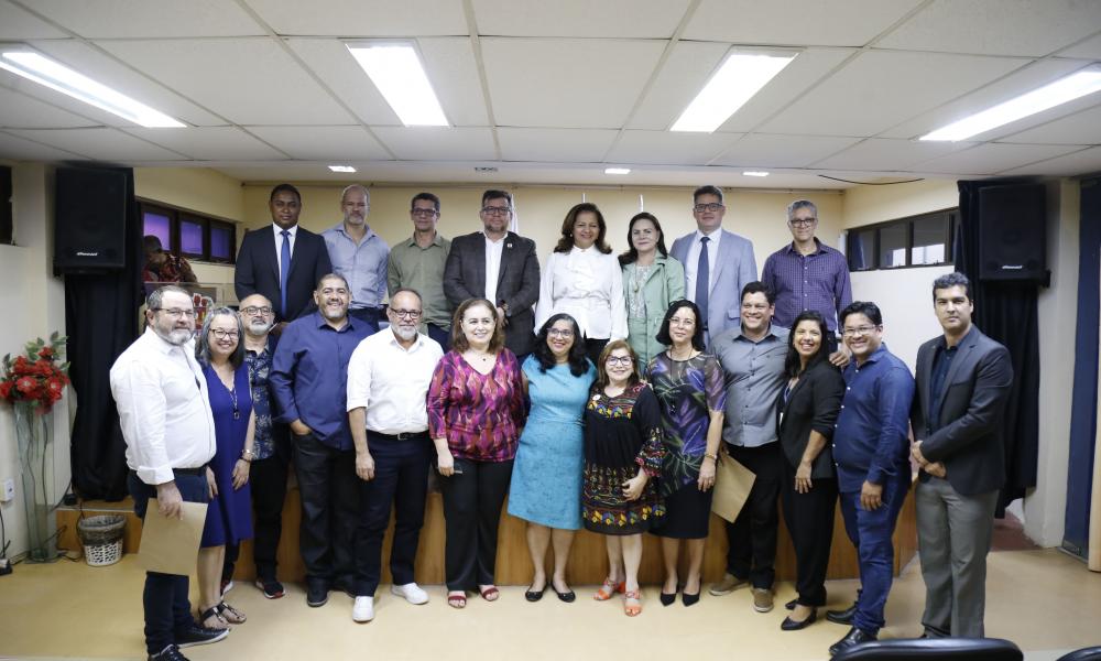 Centro de Ciências Sociais e Educação (CCSE) empossou novos coordenadores e chefes de departamento na Sala de Recitais.