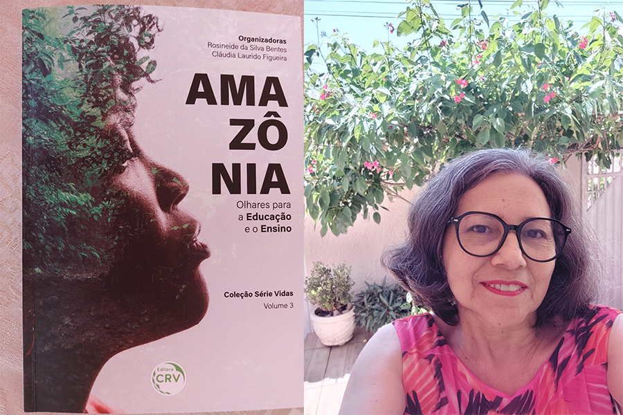 O livro foi organizado pelas professoras Rosineide Bentes (na foto acima) e Cláudia Figueira, que também atuaram como autoras do livro.