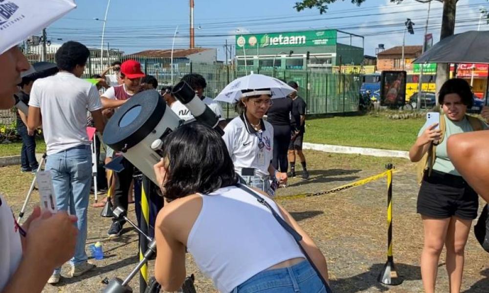 Atividades de extensão, como ações desenvolvidas pelo Planetário do Pará, marcaram o ano de 2023 (Foto: Marilia Jardim/ Ascom Uepa),