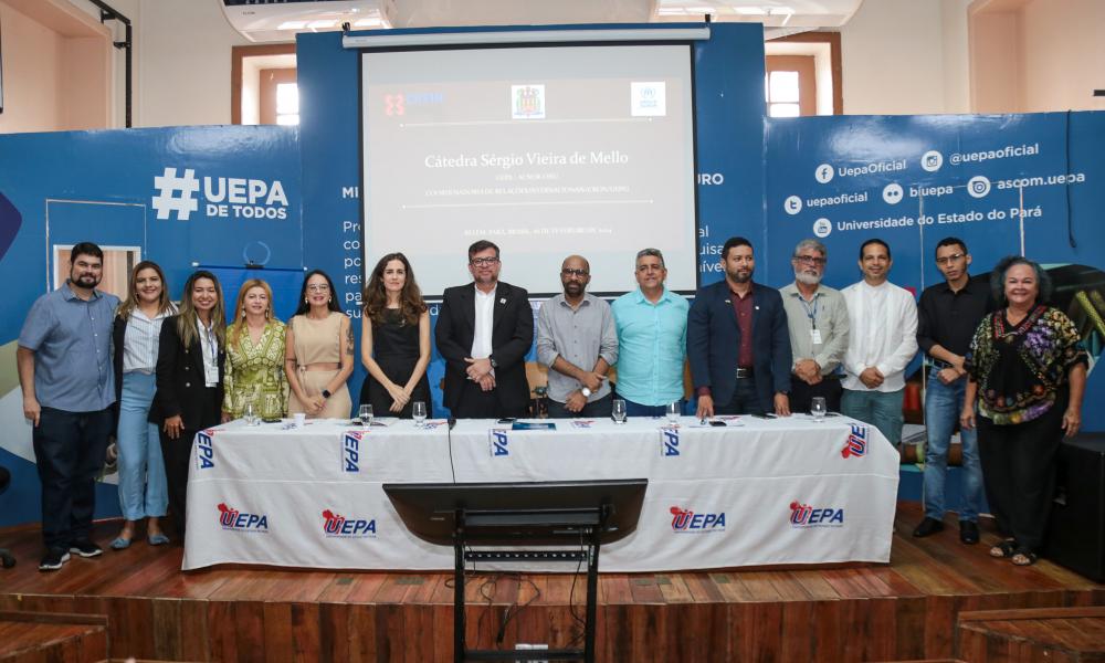 Representantes da sociedade civil e do governo municipal também participaram do momento com a Uepa e o ACNUR-ONU